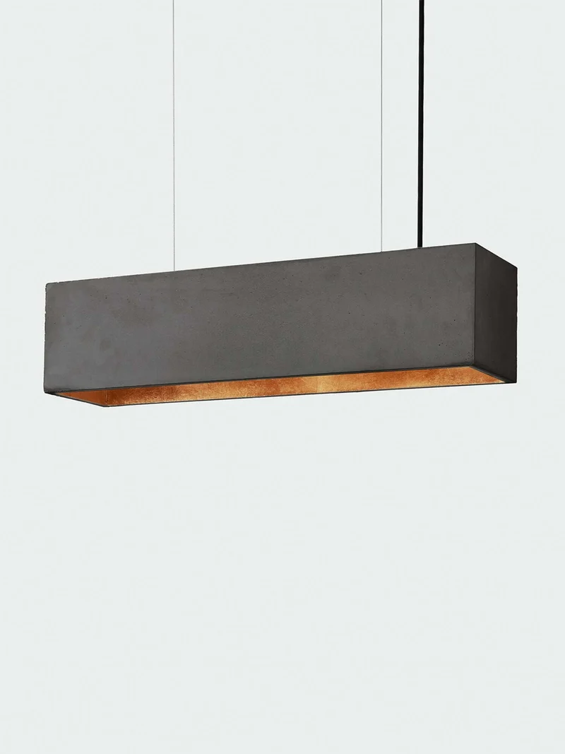Gantlights B4 LED-Pendelleuchte Beton 56cm dimmbar
