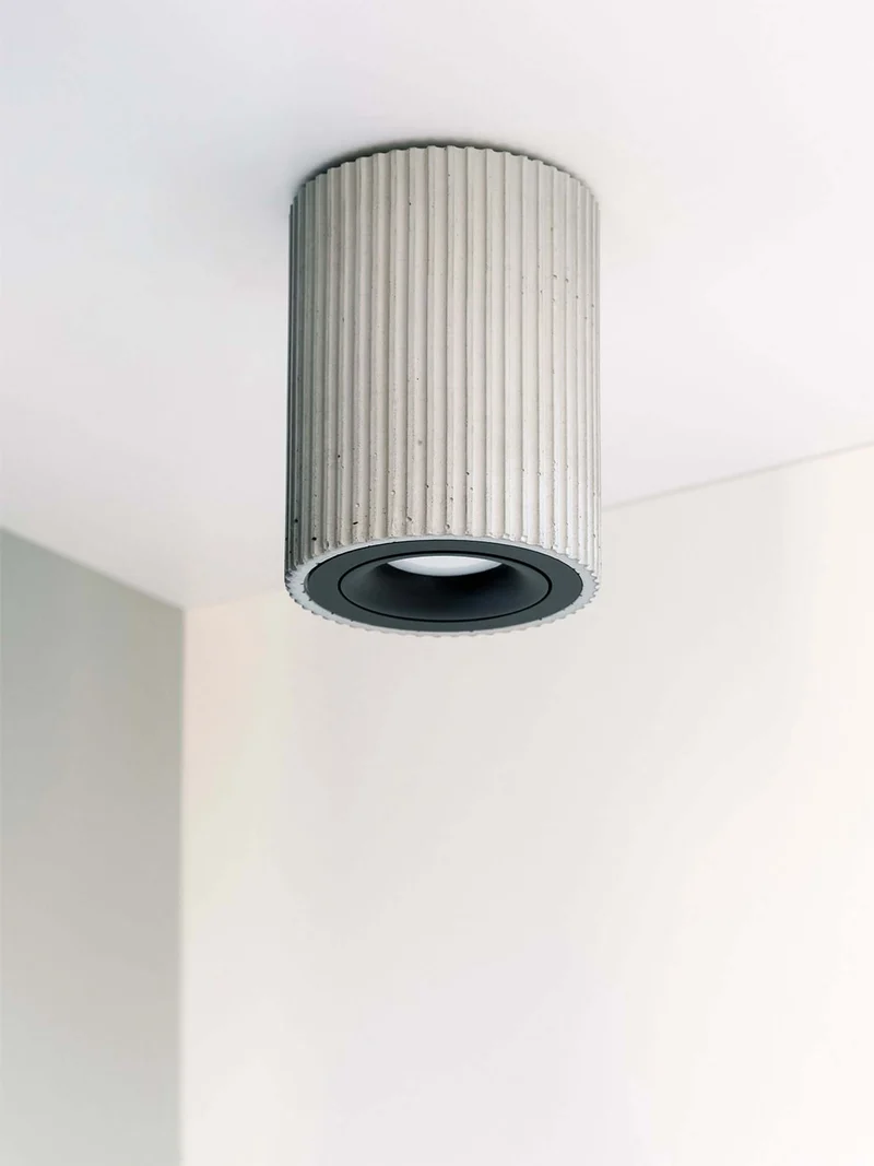 Gantlights S2 schwenkbarer Deckenspot Plissiert