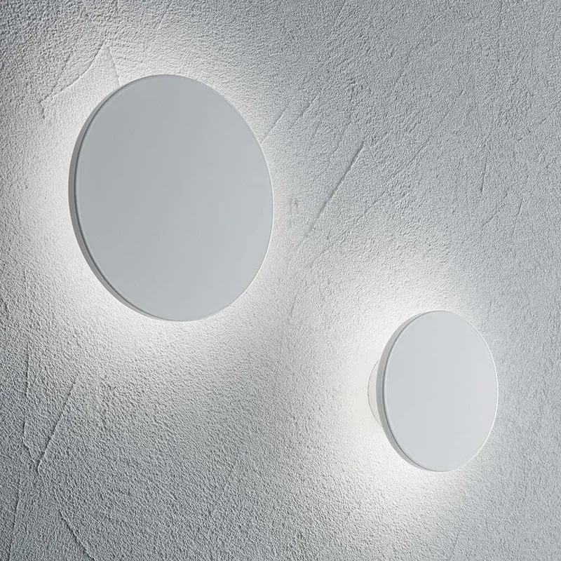 LED Wandleuchte Cover Rund Groß Weiß