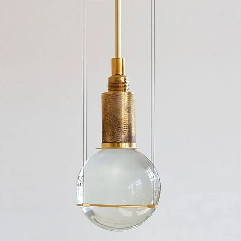 Tecnolumen LED-Hängeleuchte Le tre streghe Muranoglas Gold