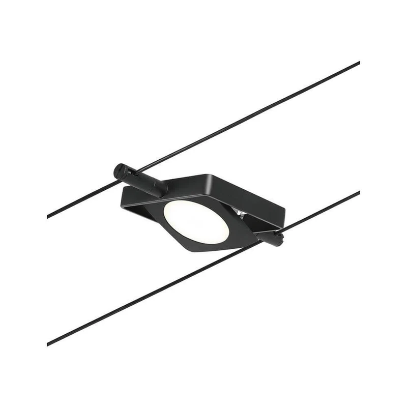 CorDuo LED Seilsystem Mac Basis-Set Schwarz-Matt, Chrom