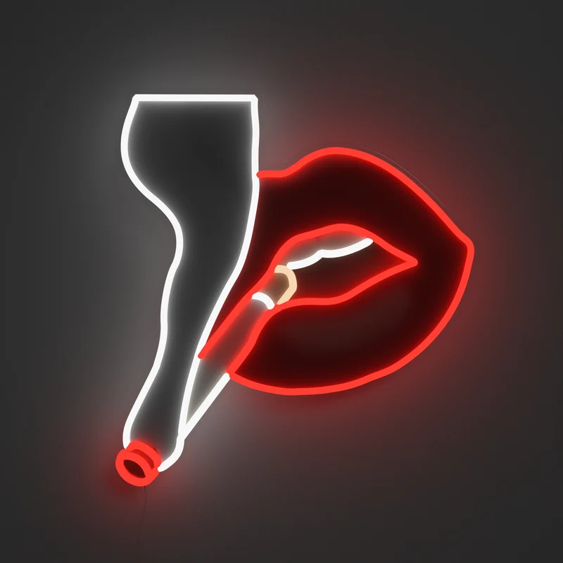 Smoke by Tom Wesselmann, signe en néon LED