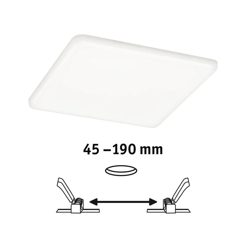 VariFit LED Einbaupanel Veluna Eckig IP44