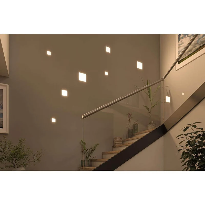 VariFit LED Einbaupanel Veluna Eckig 7,5 x 7,5 cm Satin