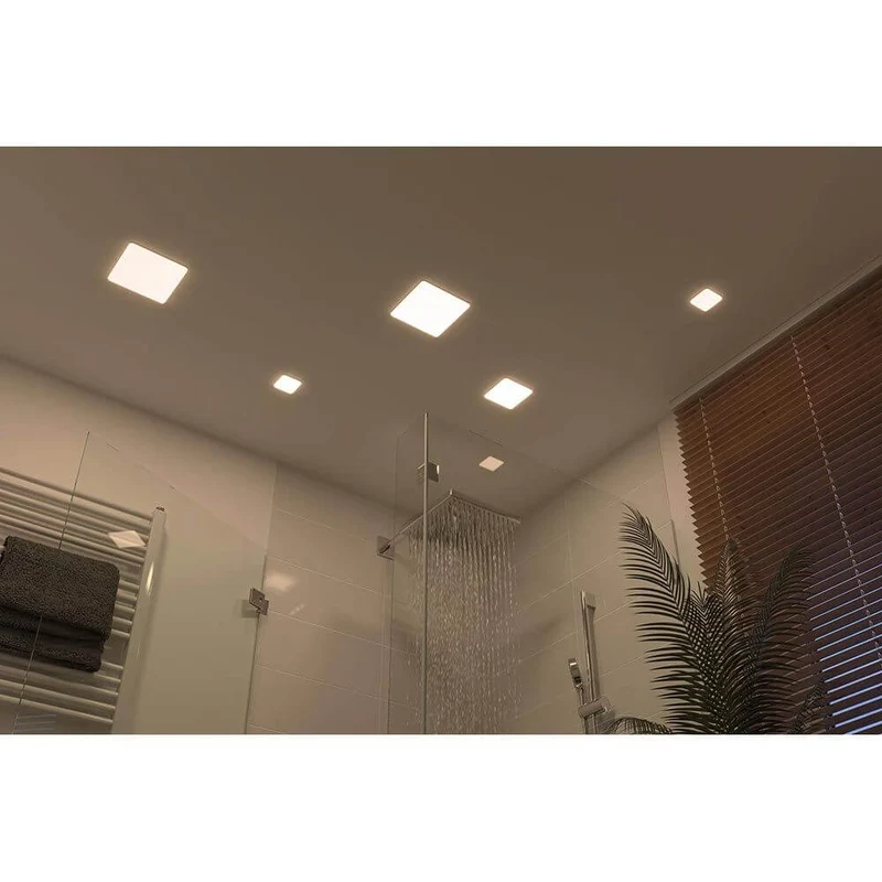VariFit LED Einbaupanel Veluna Eckig 7,5 x 7,5 cm Satin