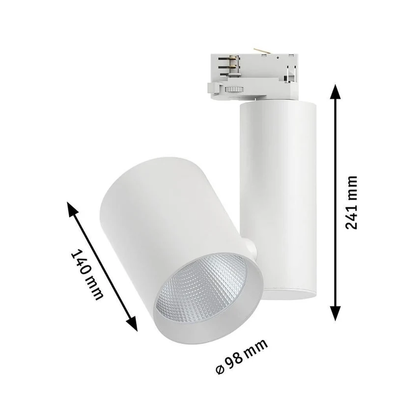 ProRail3 LED Schienenspot Zeuz 15° Dimmbar Weiß