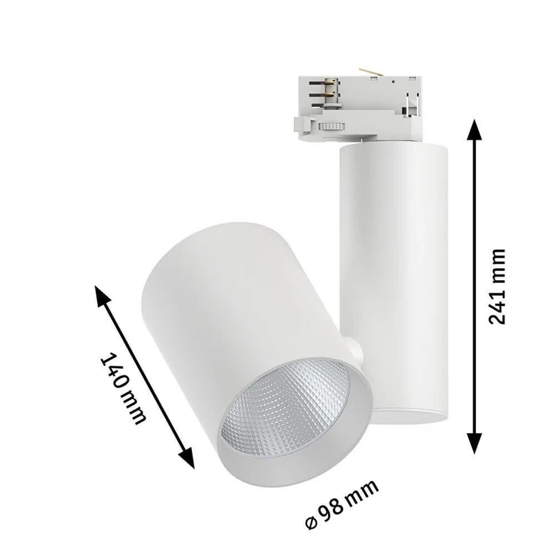 ProRail3 LED Schienenspot Zeuz 15° Weiß Dimmbar
