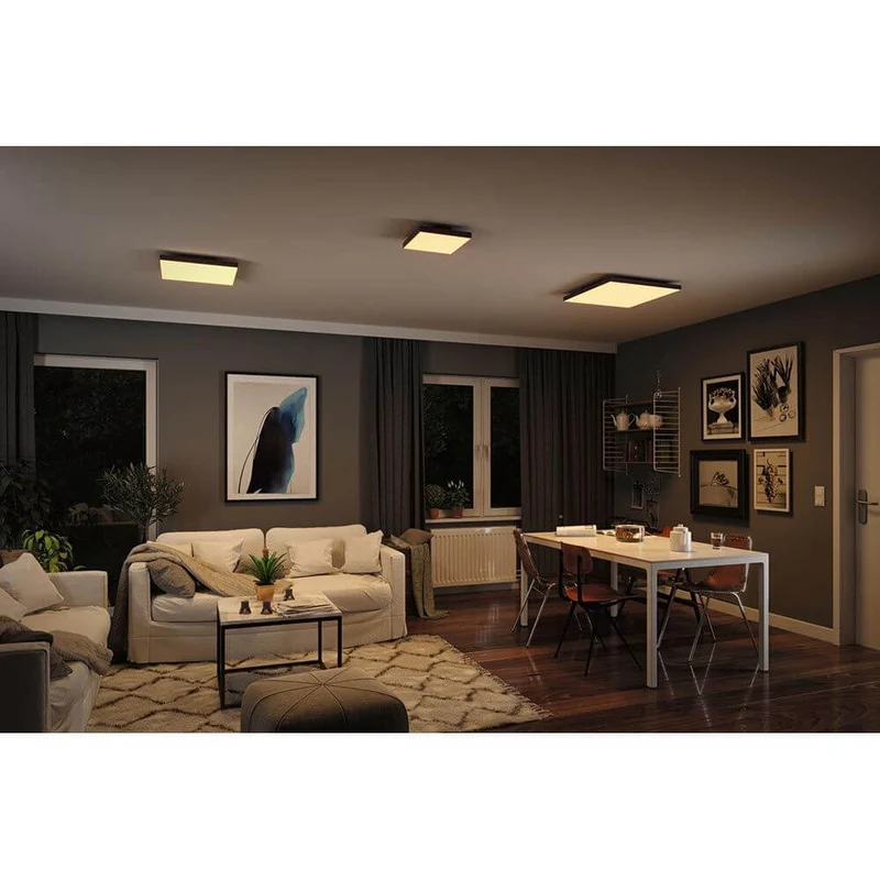 LED Panel Velora Rainbow RGBW Dynamisch Quadratisch Schwarz