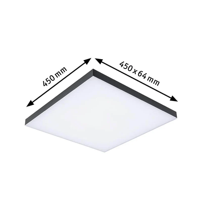 LED Panel Velora Rainbow RGBW Dynamisch Quadratisch Schwarz