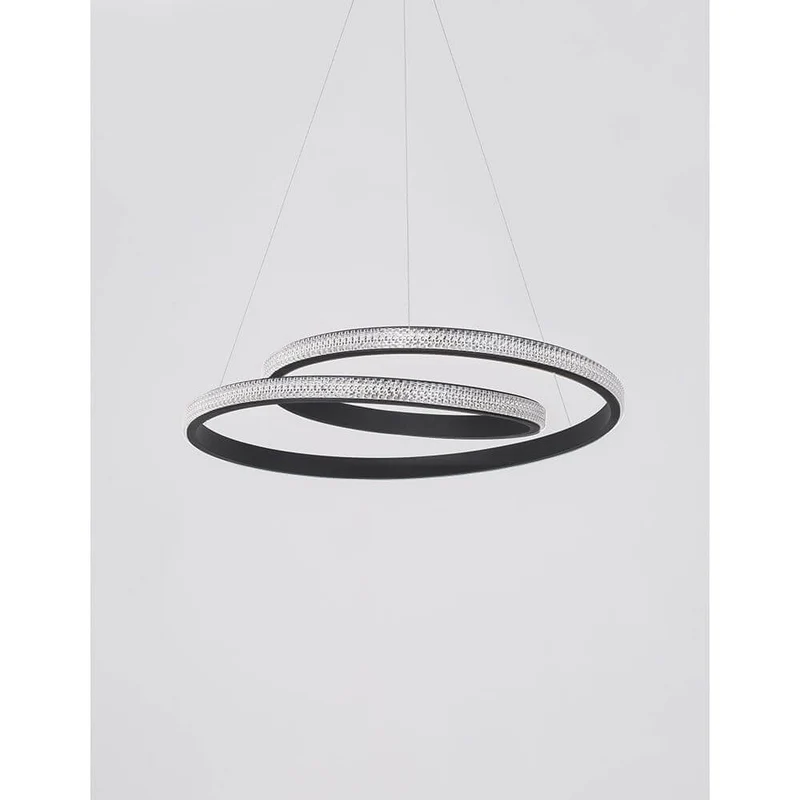 Grania LED Hängelampe Sandig-Schwarz