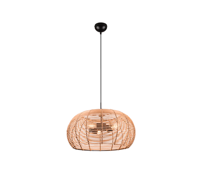 Suspension Rotin Luminaire