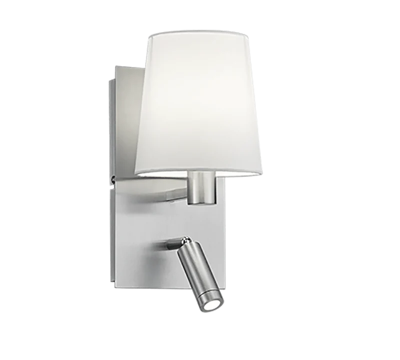 Applique Abat Jour Blanc Et Liseuse Pour Chambre