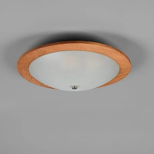Plafonnier Verre Et Bois