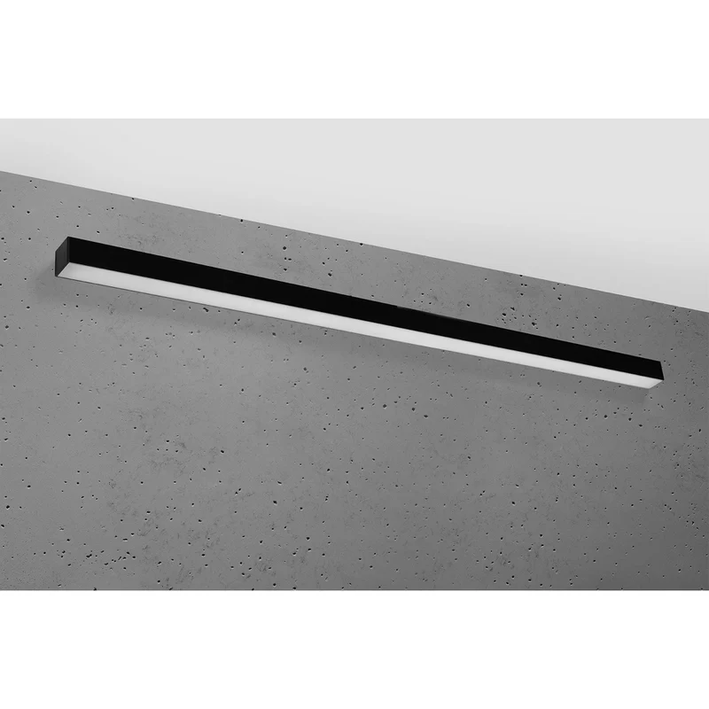 Applique murale barre LED noire