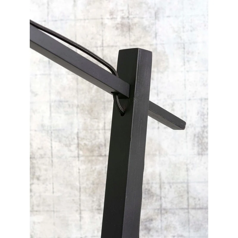 Lampe Noire Industrielle Sur Pied