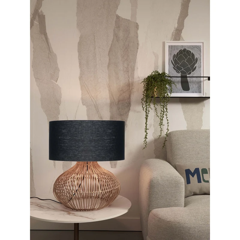 Lampe A Poser En Rotin
