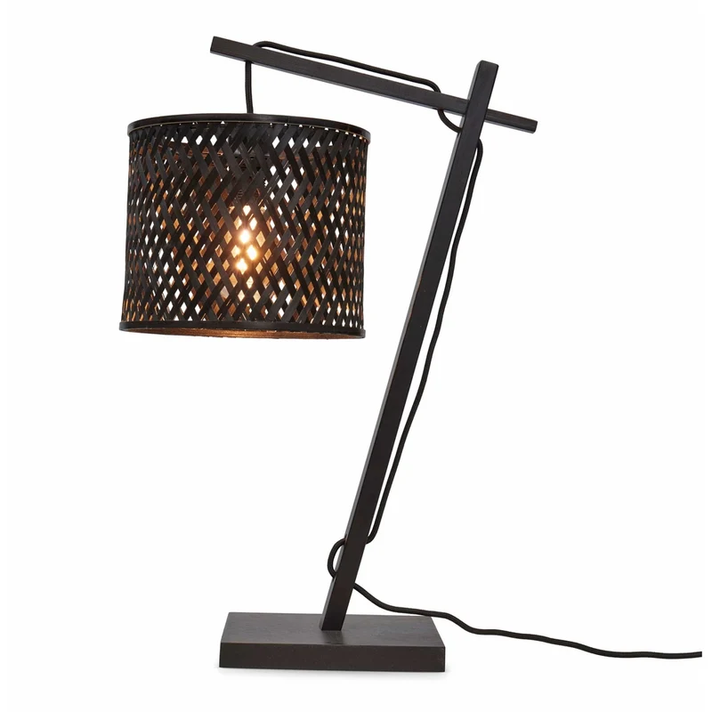Lampe En Bambou À Poser