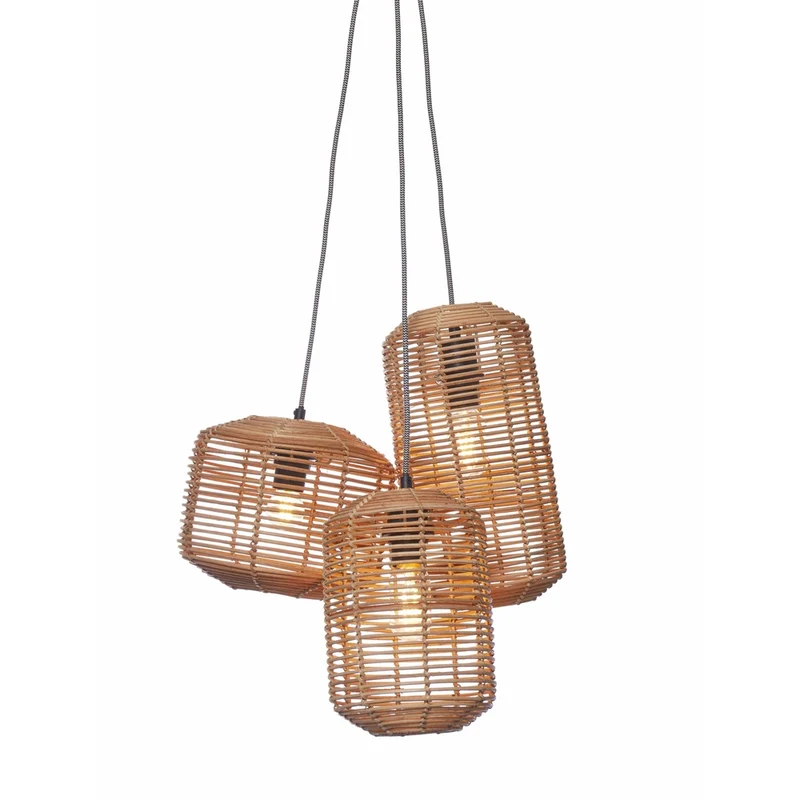 Suspension Rotin Salon