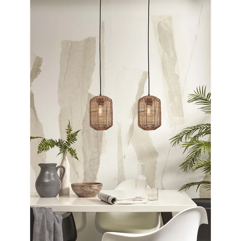 Suspension Chambre Rotin