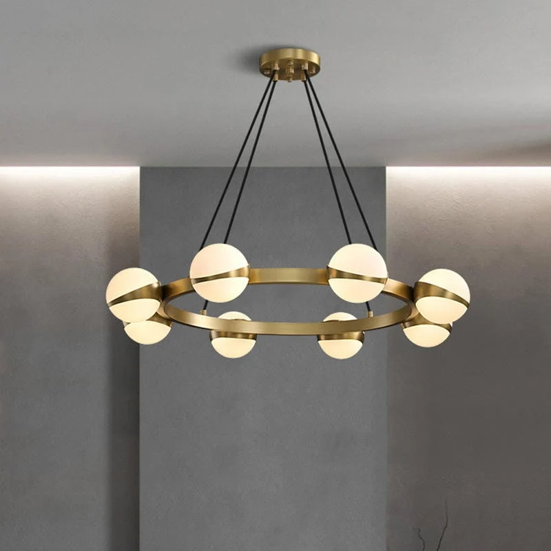 Suspension Globe Laiton