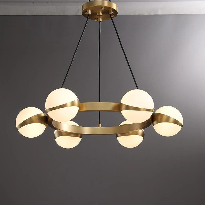 Suspension Globe Laiton
