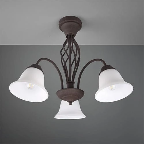 Plafonnier Metal Rouille