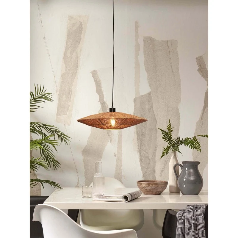 Suspension Luminaire Osier Rotin Bambou