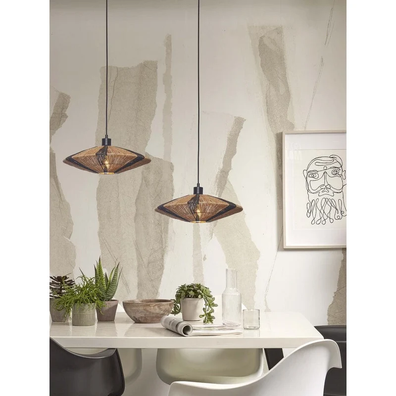 Suspension Bambou Tressé