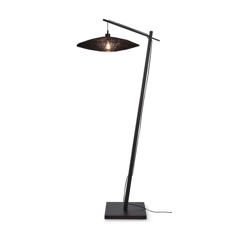Lampadaire Industriel Métal Noir