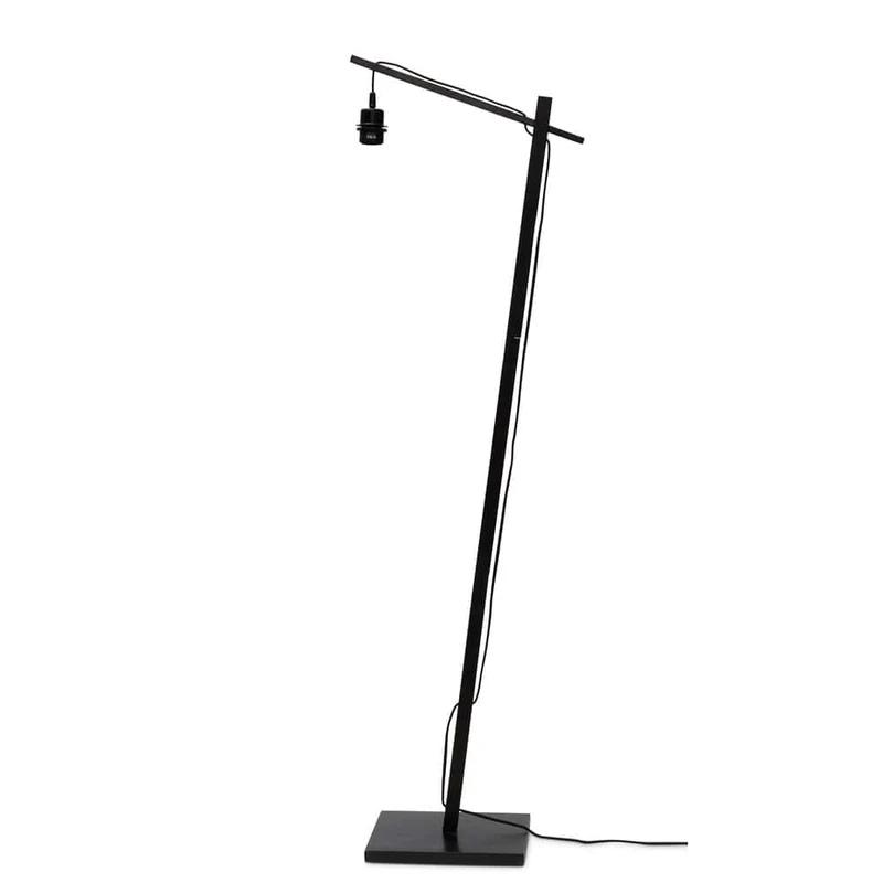 Lampe Noire Industrielle Sur Pied