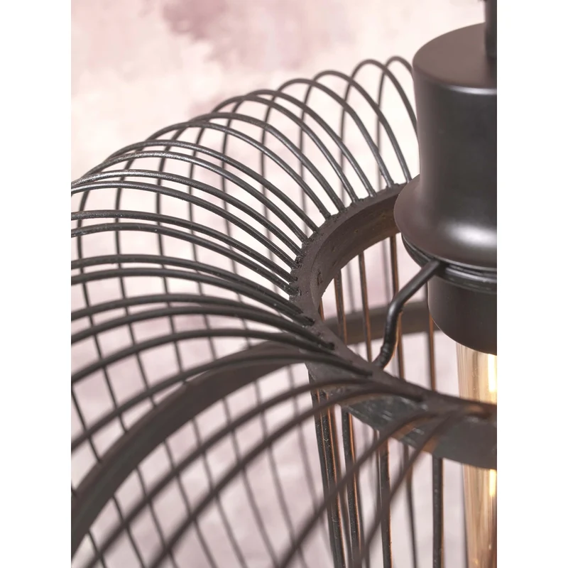 Lampe Sur Pied Noir Mat