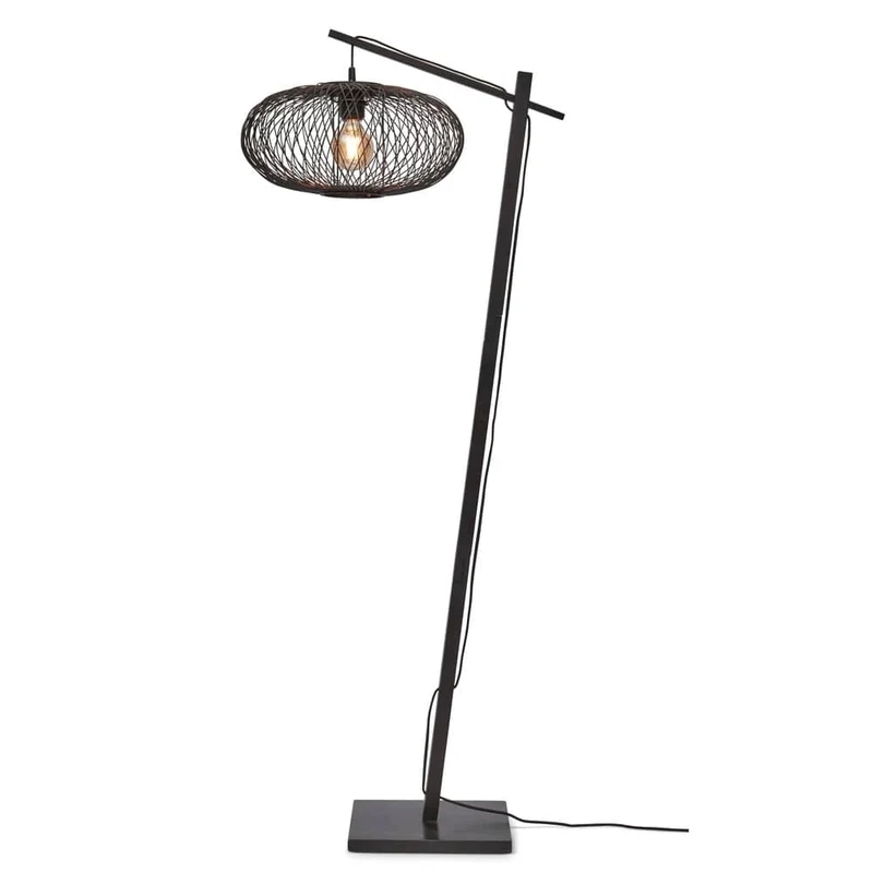 Lampe Sur Pied Noir Design