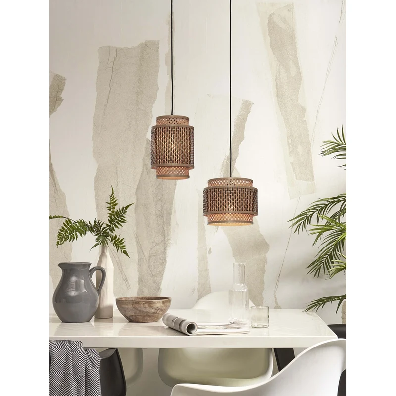 Luminaire Suspension Rotin Bambou Osier