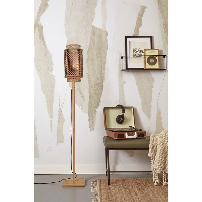 Lampe Bambou Sur Pied