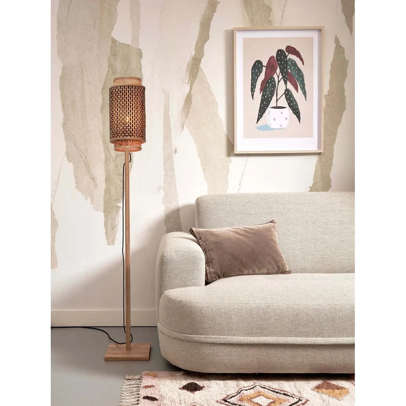 Lampe Bambou Sur Pied