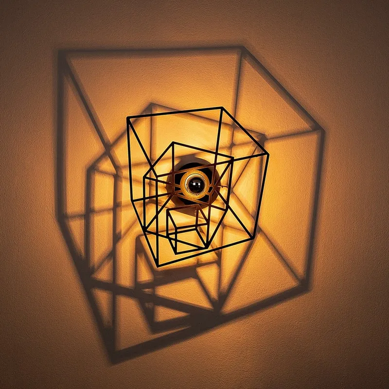 Applique Murale Cube Bois