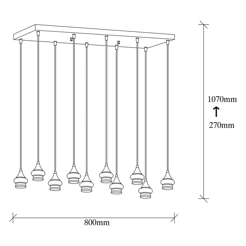 Suspension Luminaire Multi Ampoules