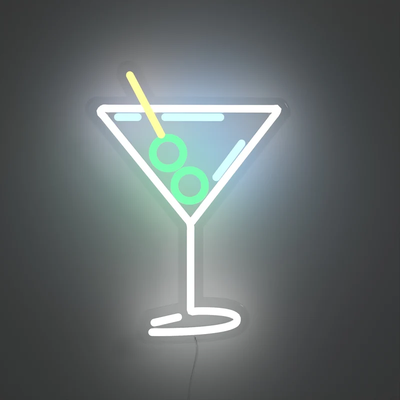 Dirty Martini - signe en néon LED