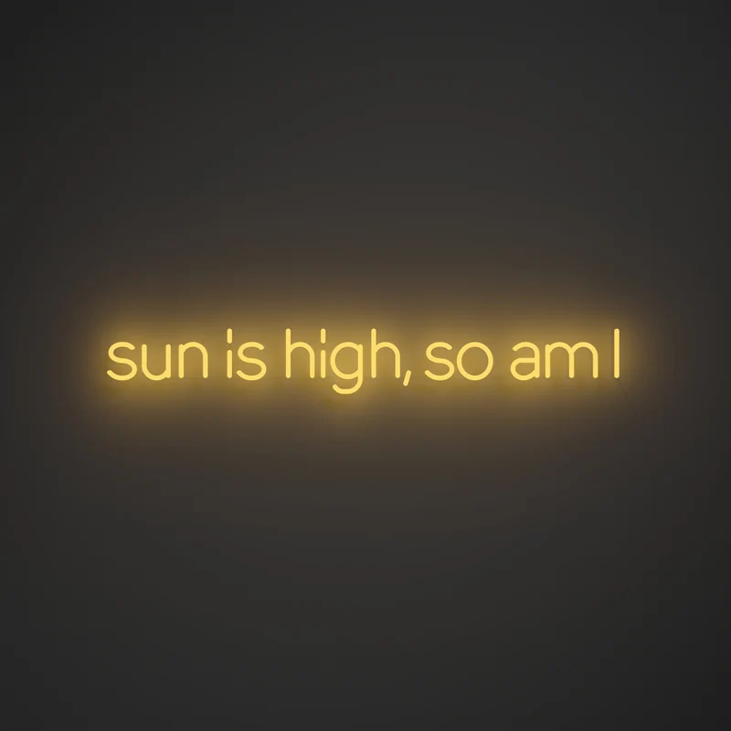 Sun is high, so am I - Cudi Yellow Gold