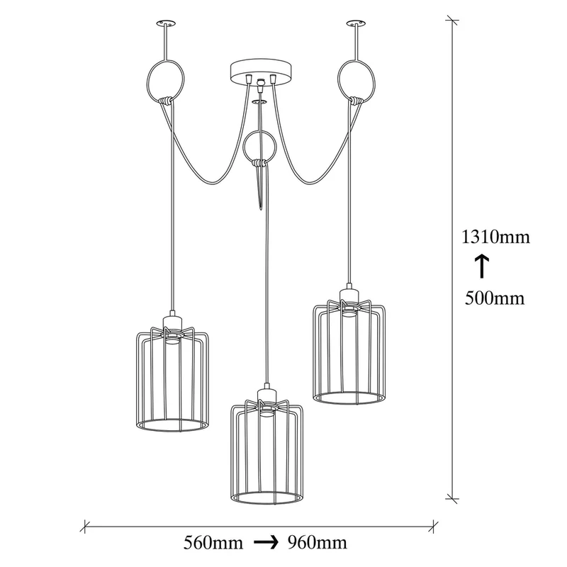 Suspension Luminaire Plusieurs Fils