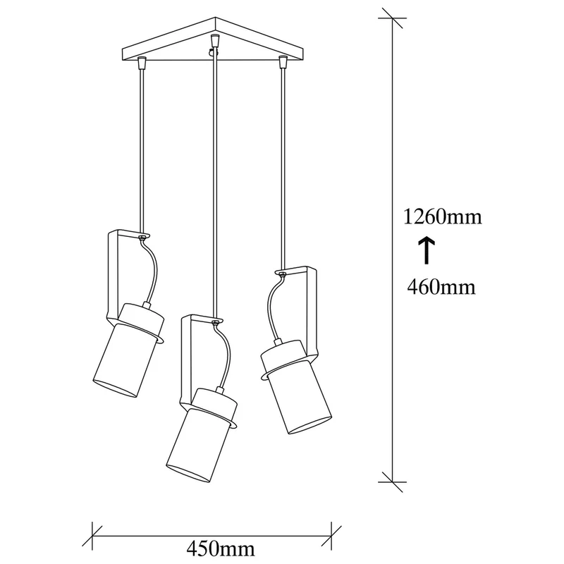 Suspension Plafonnier 3 Fils