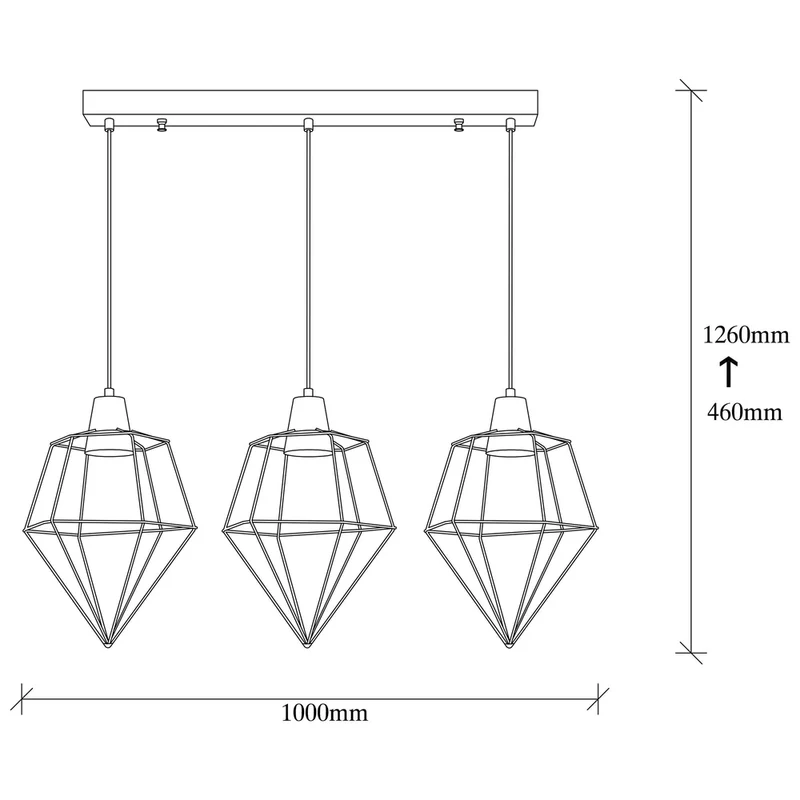 Suspension Luminaire Type Industriel