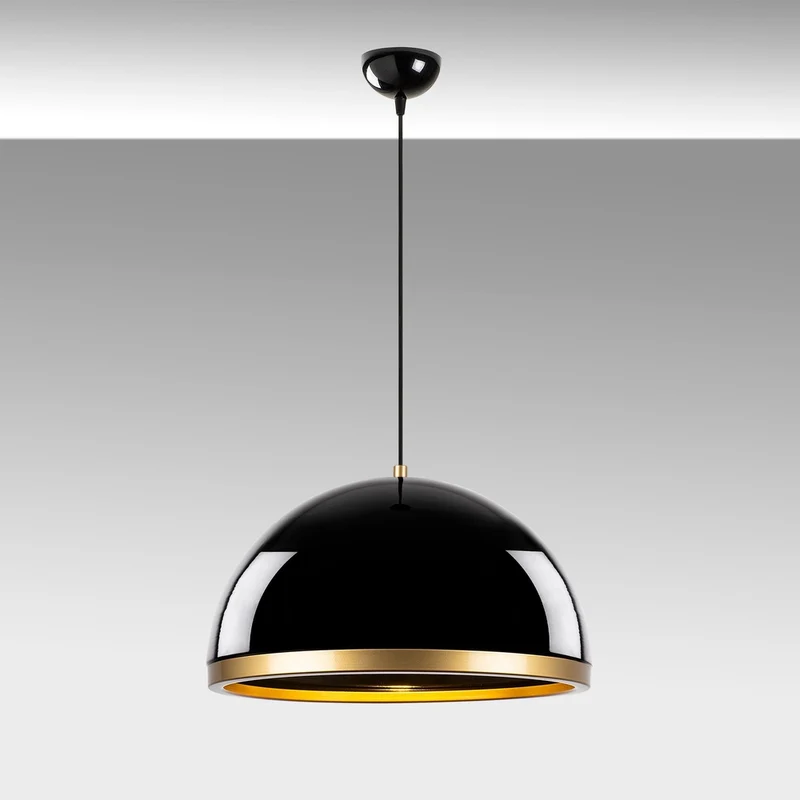 Luminaire Noir Et Doré