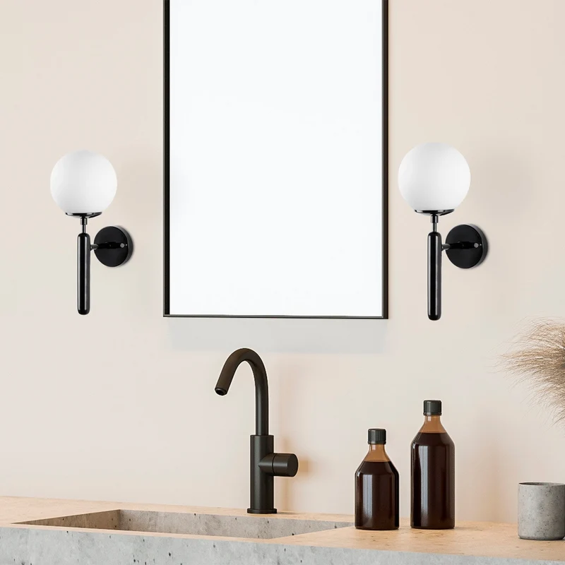Applique Salle De Bain Noire