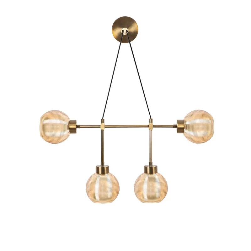 Applique Chandelier Mural Boules en Verre