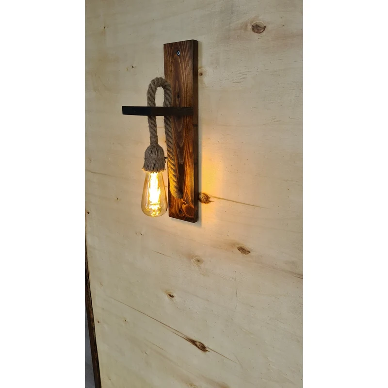 Applique Murale en Trombone en Bois Chambre