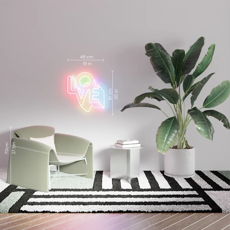 LO-VE by Yoni Alter, signe en néon LED