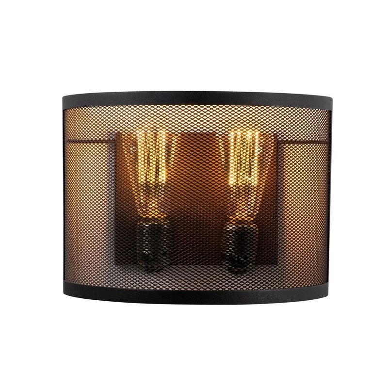 Applique Chambre Grille Métal Noir