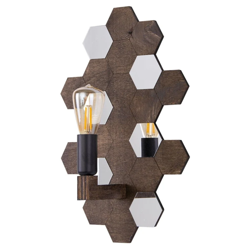 Applique Chevet Bois Noyer