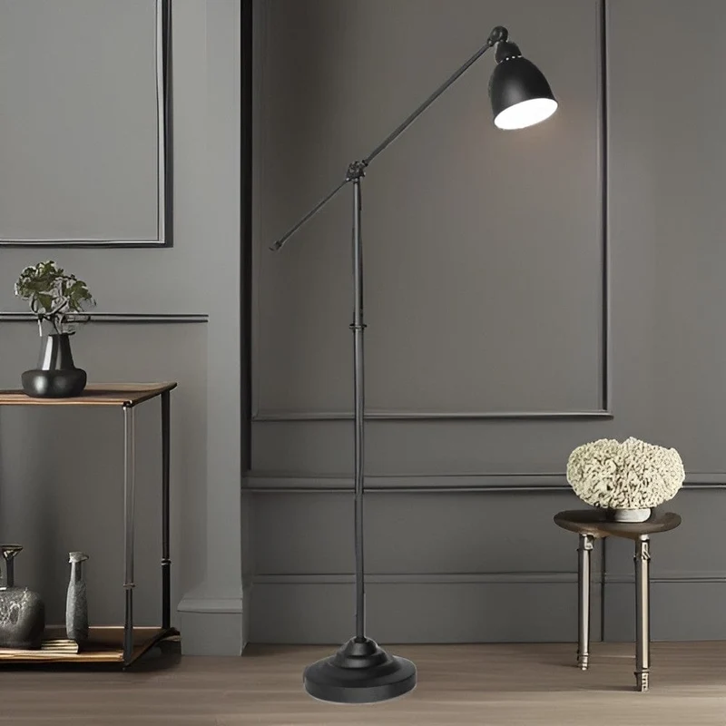 Lampadaire Noir Style Industriel